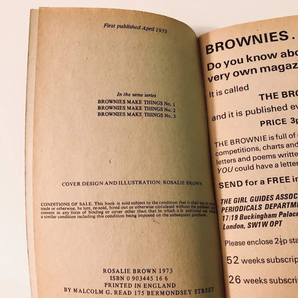 Vintage 1973 Goodchilds Brownies Make Things Book Number Four Booklet - Picture 6 of 14